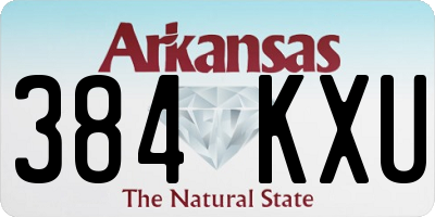 AR license plate 384KXU