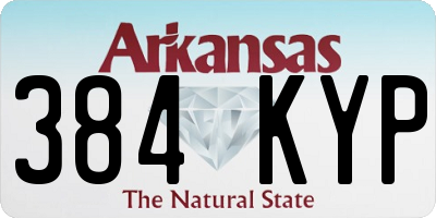 AR license plate 384KYP