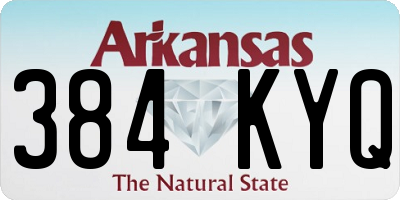 AR license plate 384KYQ