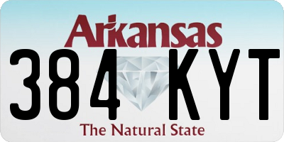 AR license plate 384KYT