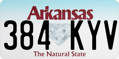 AR license plate 384KYV