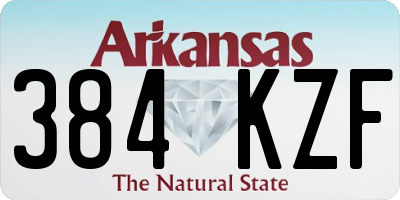 AR license plate 384KZF