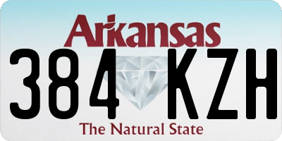 AR license plate 384KZH