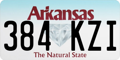 AR license plate 384KZI