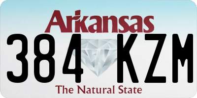 AR license plate 384KZM