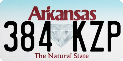AR license plate 384KZP