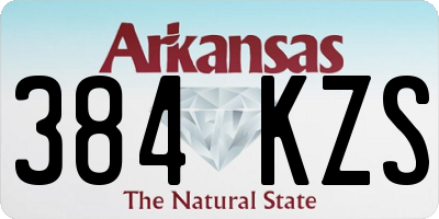 AR license plate 384KZS