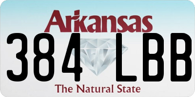 AR license plate 384LBB