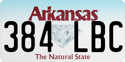 AR license plate 384LBC
