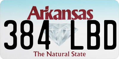 AR license plate 384LBD