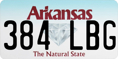 AR license plate 384LBG