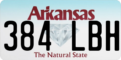 AR license plate 384LBH