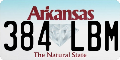 AR license plate 384LBM