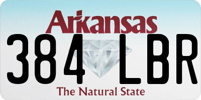 AR license plate 384LBR