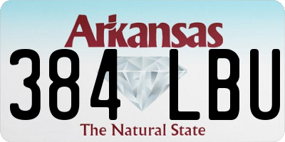 AR license plate 384LBU