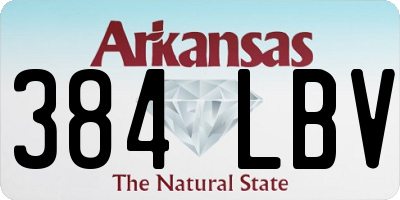 AR license plate 384LBV