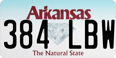 AR license plate 384LBW