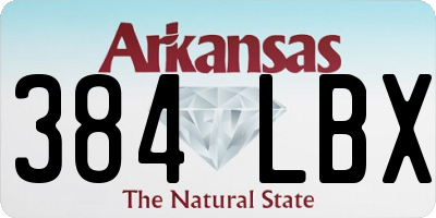 AR license plate 384LBX