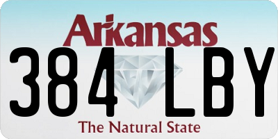 AR license plate 384LBY