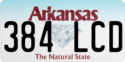 AR license plate 384LCD