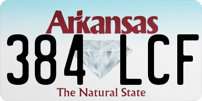 AR license plate 384LCF