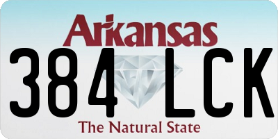AR license plate 384LCK