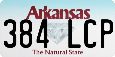 AR license plate 384LCP