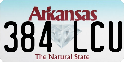 AR license plate 384LCU