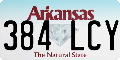 AR license plate 384LCY