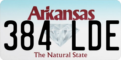 AR license plate 384LDE