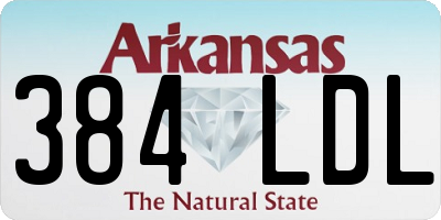 AR license plate 384LDL