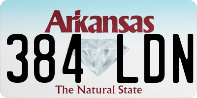 AR license plate 384LDN