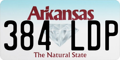 AR license plate 384LDP