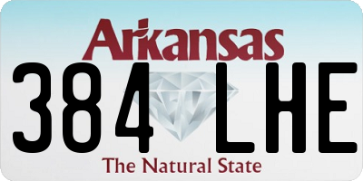AR license plate 384LHE