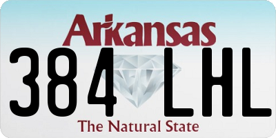 AR license plate 384LHL