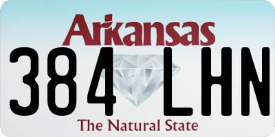 AR license plate 384LHN
