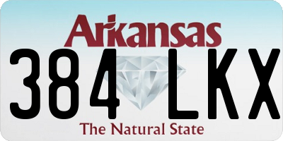 AR license plate 384LKX