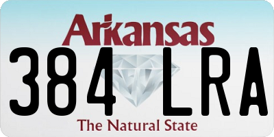 AR license plate 384LRA