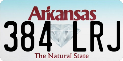 AR license plate 384LRJ