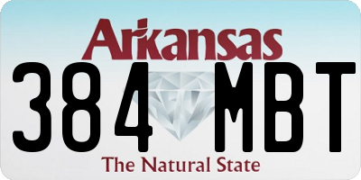 AR license plate 384MBT