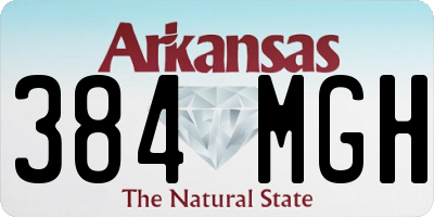 AR license plate 384MGH