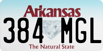 AR license plate 384MGL