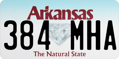 AR license plate 384MHA