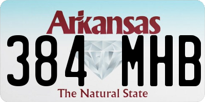 AR license plate 384MHB