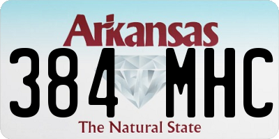 AR license plate 384MHC