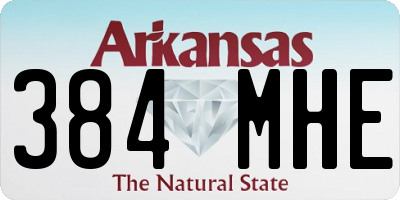 AR license plate 384MHE