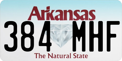 AR license plate 384MHF