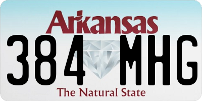 AR license plate 384MHG