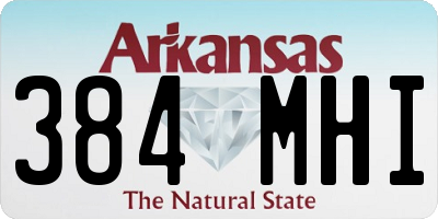 AR license plate 384MHI