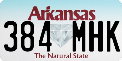 AR license plate 384MHK